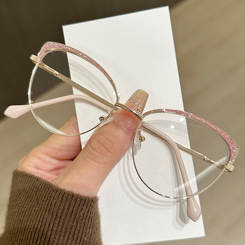 نظارة عين القطة المعدنية البصرية