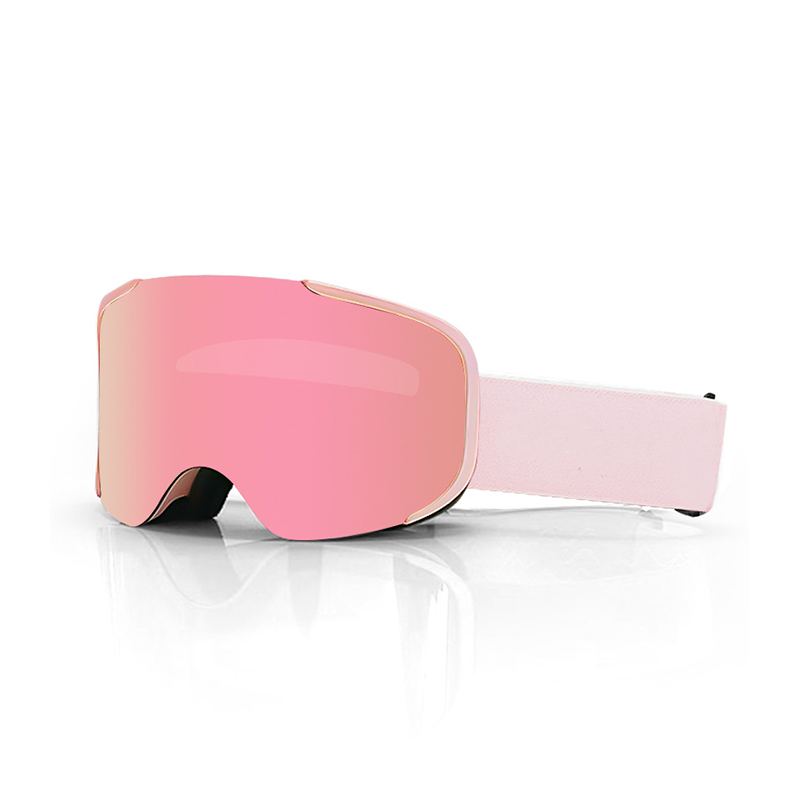 نظارات تزلج مغناطيسية صدفية مزدوجة الطبقات للحماية من الأشعة فوق البنفسجية ونظارات شمسية للرياضات الثلجية