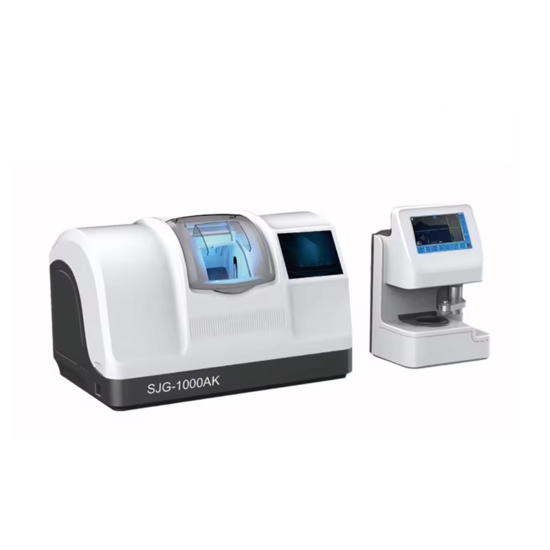 آلة تحديد حواف العدسات الأوتوماتيكية البصرية SJG-1000AK مع شاشة تعمل باللمس لتحديد حواف العدسات العينية للنظارات نصف الإطار