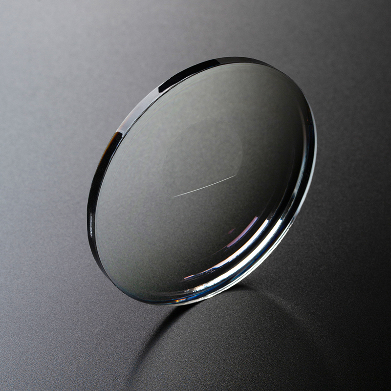 قطعة واحدة من البولي كربونات،مقطوعة باللون الأزرق،طلاء دائري UV420، سطح مسطح،ثنائي البؤرة غير مرئي، UC، HC، HMC، SHMC