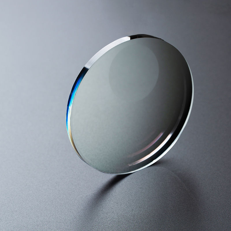 1.56 صورة رمادية،بني أزرق مقطوع UV420 دائري،سطح مسطح ثنائي البؤرة غير مرئي UC،HC،HMC،SHMC